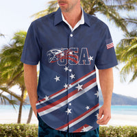 USA Custom Rugby Stars Motif Hawaiian Shirt GO Eagles