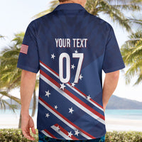 USA Custom Rugby Stars Motif Hawaiian Shirt GO Eagles