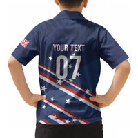 USA Custom Rugby Stars Motif Hawaiian Shirt GO Eagles
