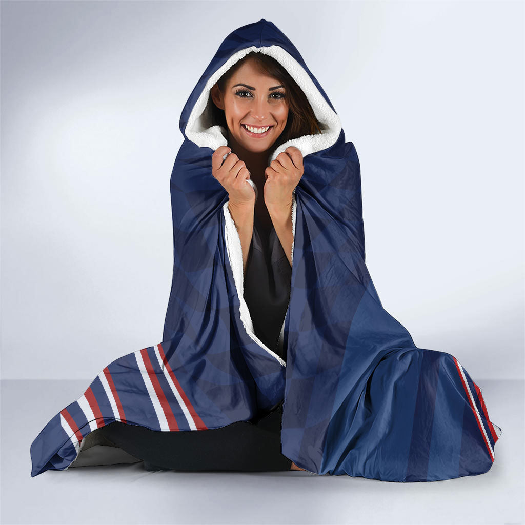 USA Rugby Stars Motif Hooded Blanket GO Eagles