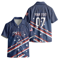 USA Custom Rugby Stars Motif Kid Hawaiian Shirt GO Eagles