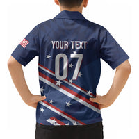 USA Custom Rugby Stars Motif Kid Hawaiian Shirt GO Eagles