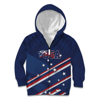 USA Custom Rugby Stars Motif Kid Hoodie GO Eagles