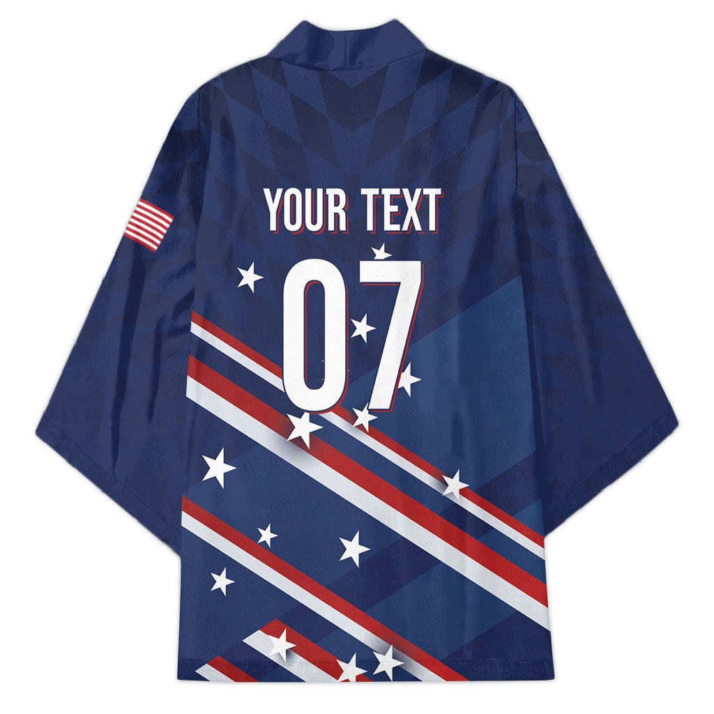 USA Custom Rugby Stars Motif Kimono GO Eagles