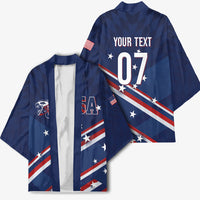 USA Custom Rugby Stars Motif Kimono GO Eagles