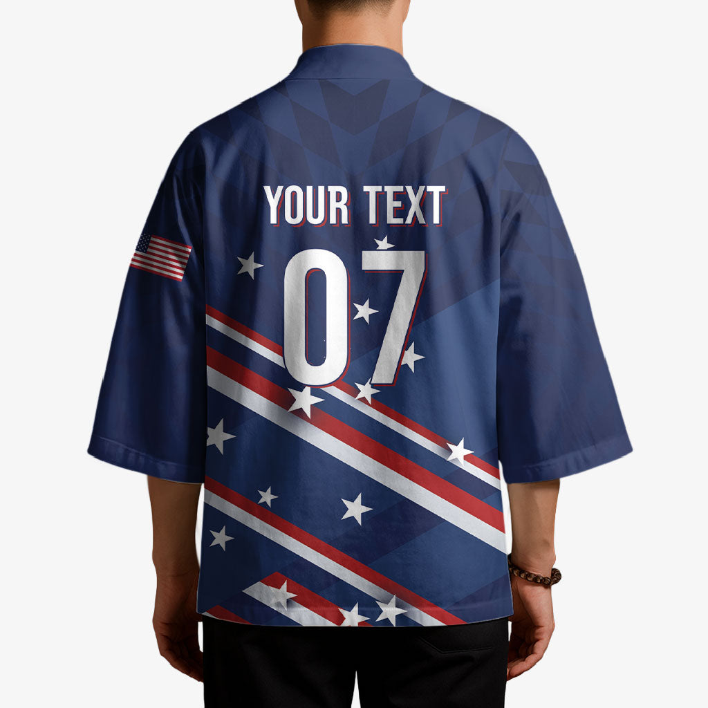 USA Custom Rugby Stars Motif Kimono GO Eagles