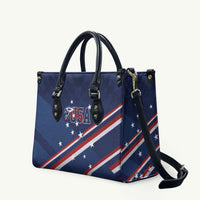 USA Rugby Stars Motif Leather Bag GO Eagles