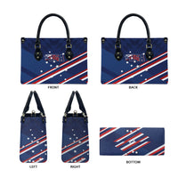 USA Rugby Stars Motif Leather Bag GO Eagles