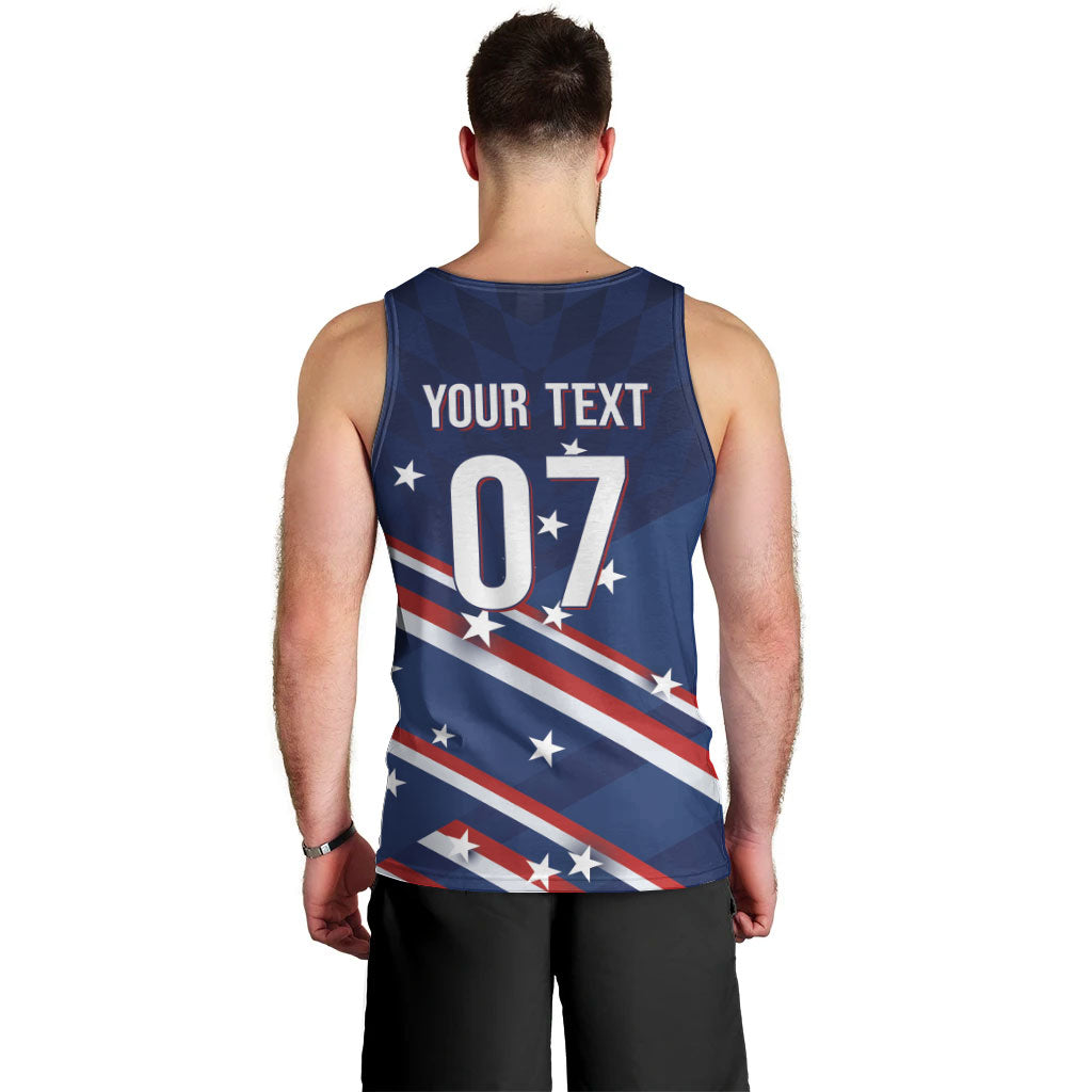 USA Custom Rugby Stars Motif Men Tank Top GO Eagles
