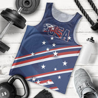 USA Custom Rugby Stars Motif Men Tank Top GO Eagles