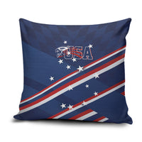 USA Rugby Stars Motif Pillow Cover GO Eagles