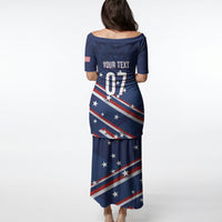 USA Custom Rugby Stars Motif Puletasi GO Eagles