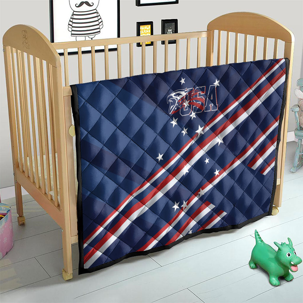 USA Rugby Stars Motif Quilt GO Eagles