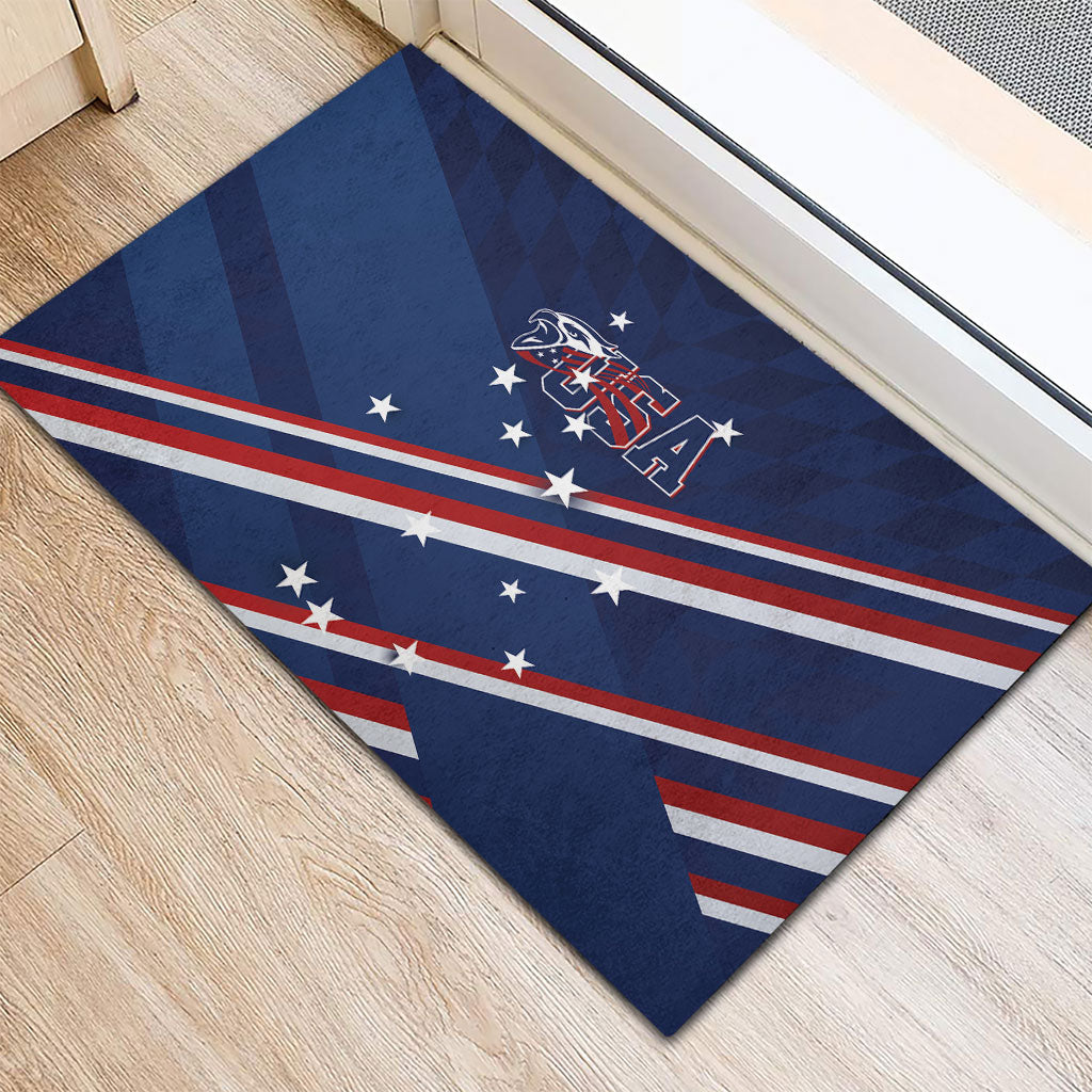 USA Rugby Stars Motif Rubber Doormat GO Eagles
