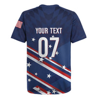 USA Custom Rugby Stars Motif Rugby Jersey GO Eagles