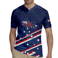 USA Custom Rugby Stars Motif Rugby Jersey GO Eagles