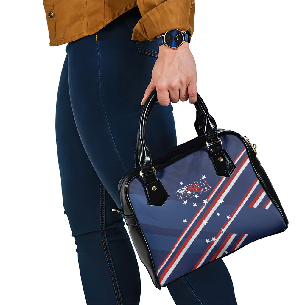 USA Rugby Stars Motif Shoulder Handbag GO Eagles