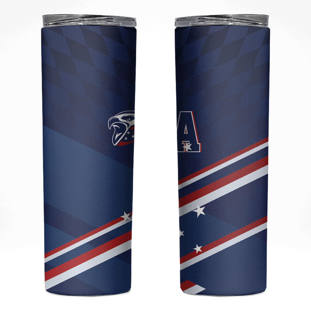 USA Rugby Stars Motif Skinny Tumbler GO Eagles