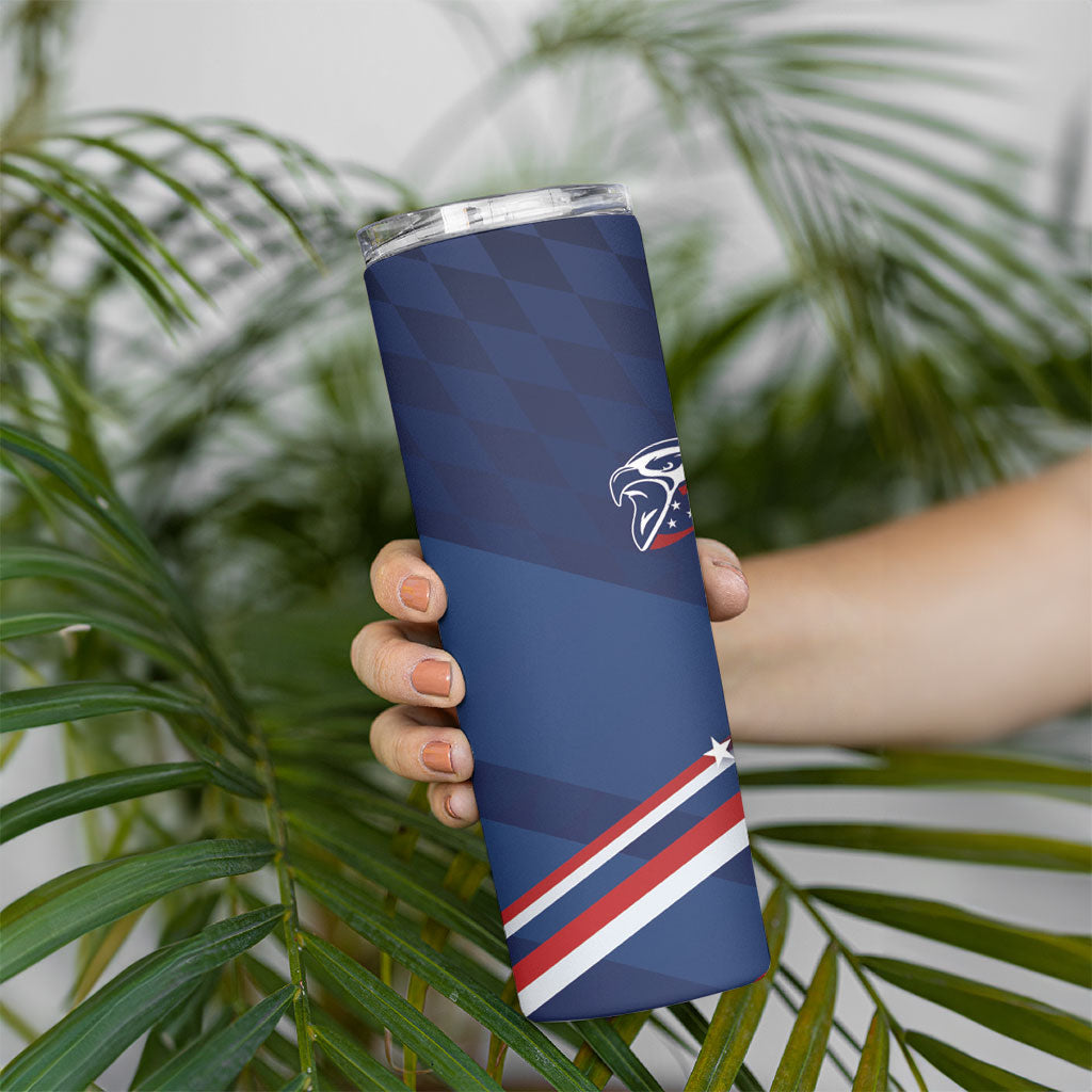 USA Rugby Stars Motif Skinny Tumbler GO Eagles