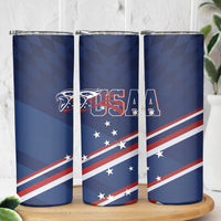 USA Rugby Stars Motif Skinny Tumbler GO Eagles