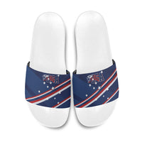 USA Rugby Stars Motif Slide Sandals GO Eagles