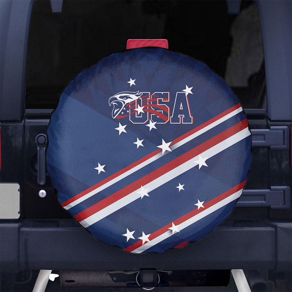 USA Rugby Stars Motif Spare Tire Cover GO Eagles