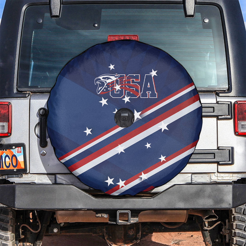 USA Rugby Stars Motif Spare Tire Cover GO Eagles