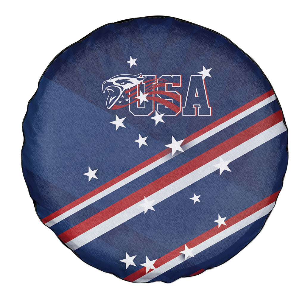 USA Rugby Stars Motif Spare Tire Cover GO Eagles