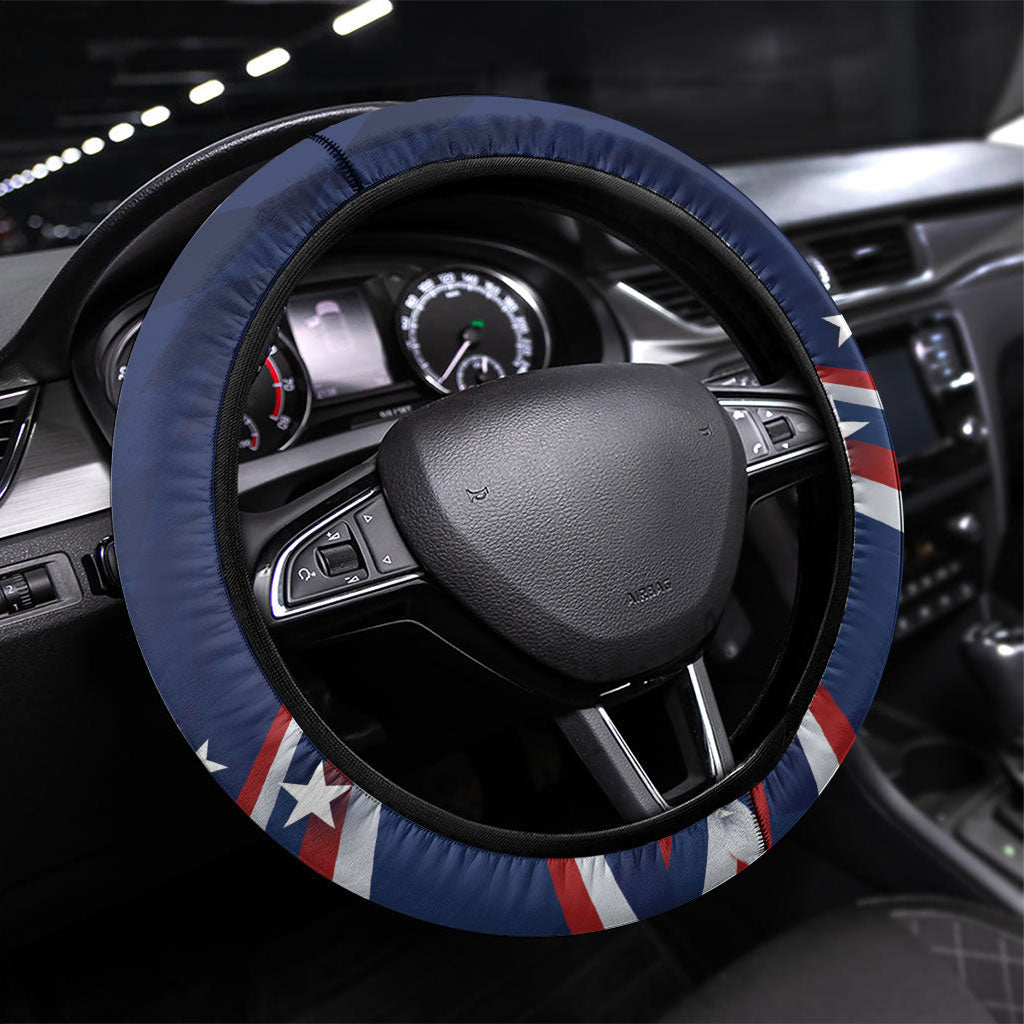 USA Rugby Stars Motif Steering Wheel Cover GO Eagles