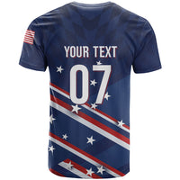 USA Custom Rugby Stars Motif T Shirt GO Eagles
