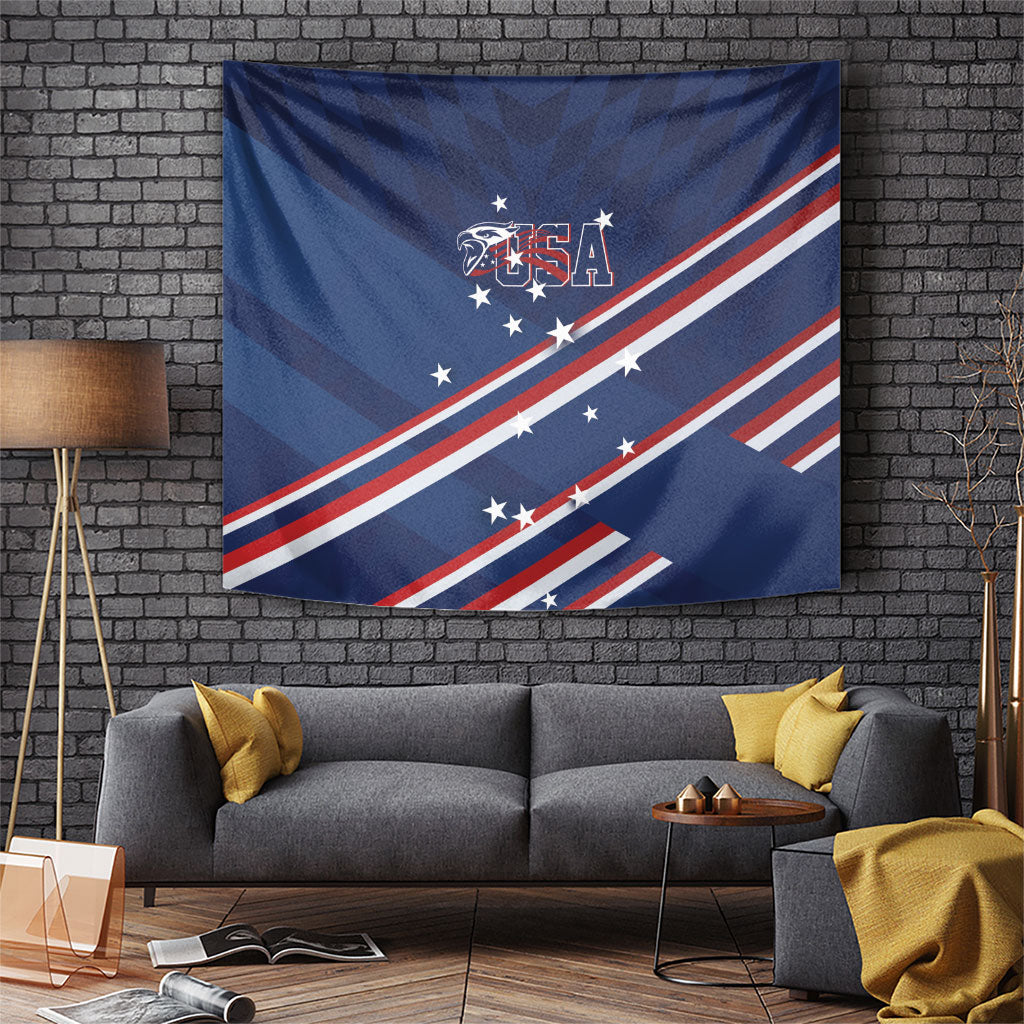 USA Rugby Stars Motif Tapestry GO Eagles