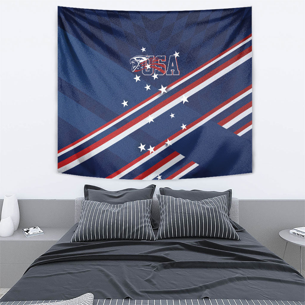 USA Rugby Stars Motif Tapestry GO Eagles