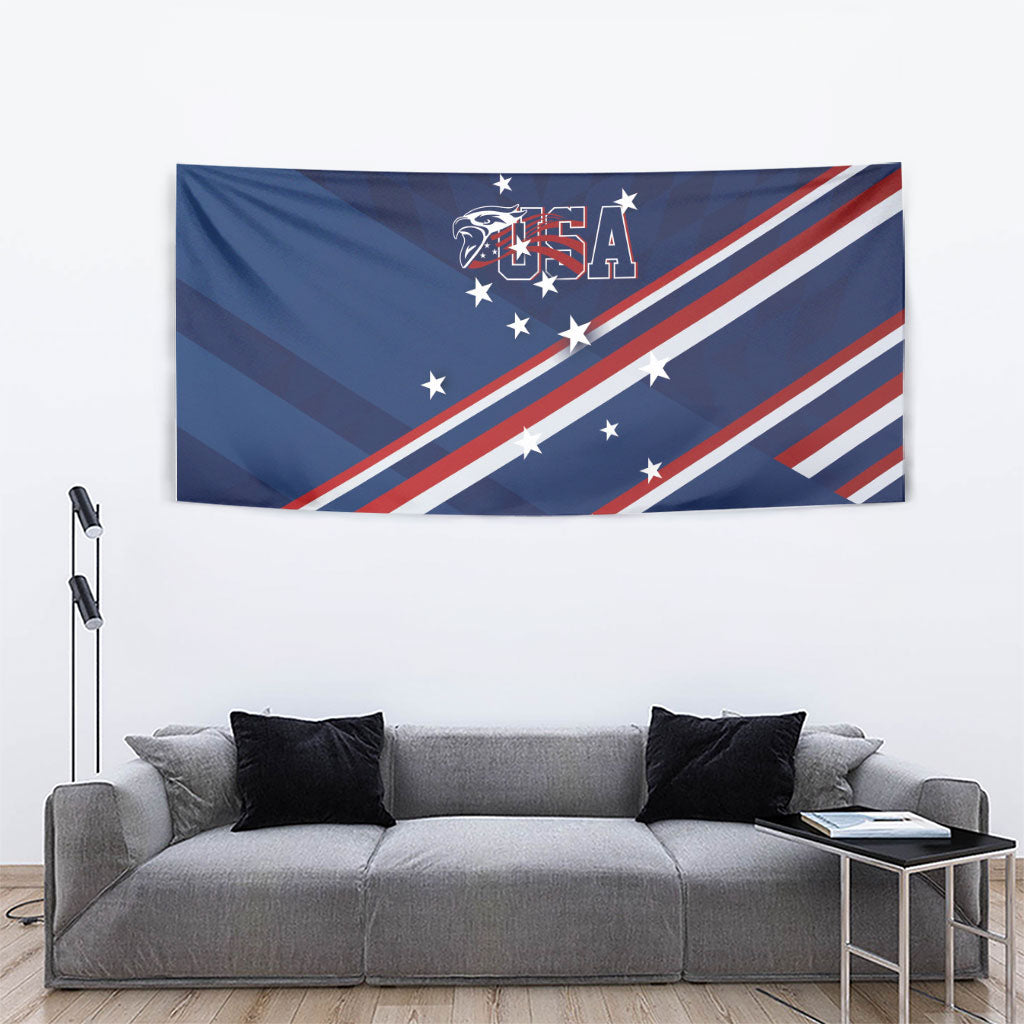USA Rugby Stars Motif Tapestry GO Eagles