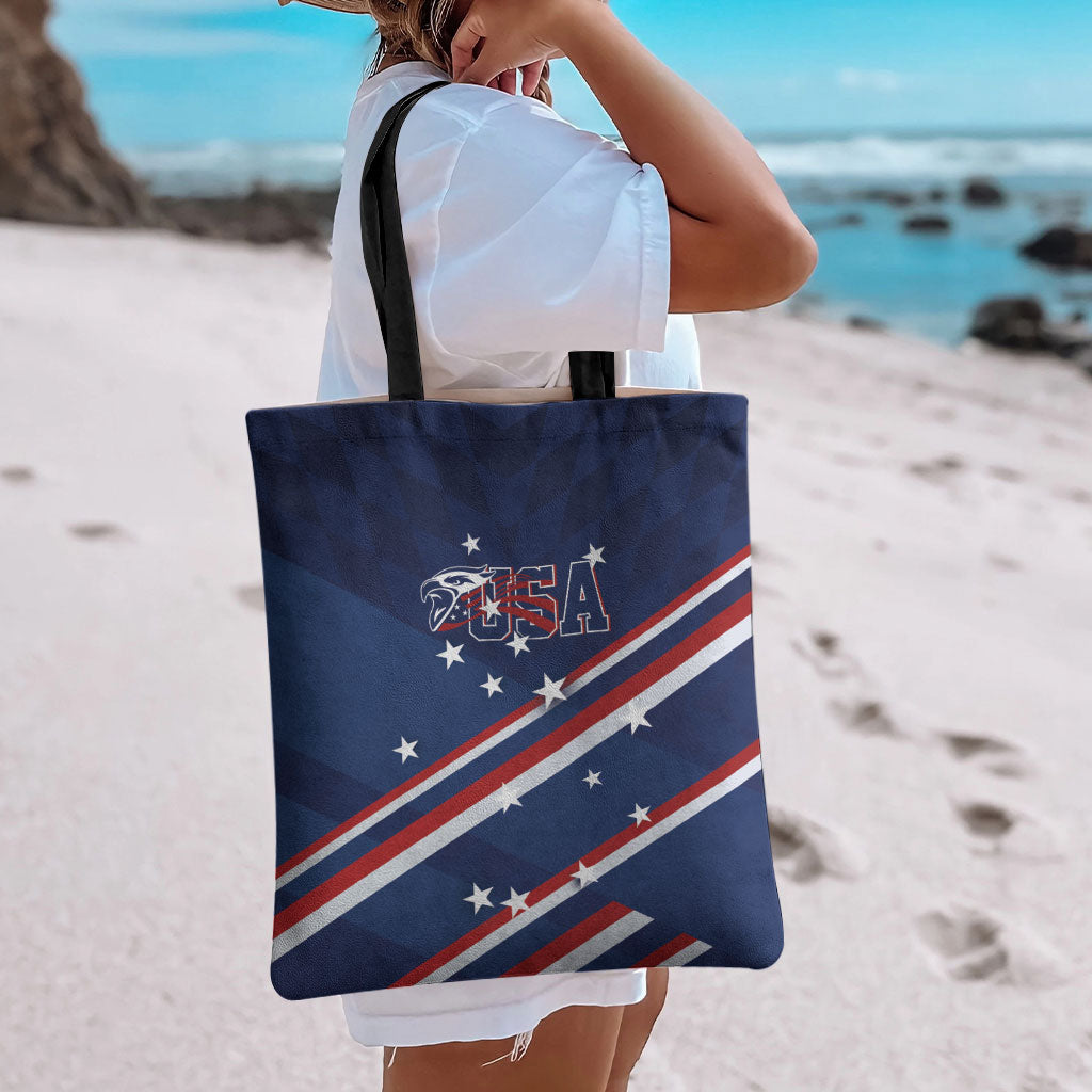 USA Rugby Stars Motif Tote Bag GO Eagles