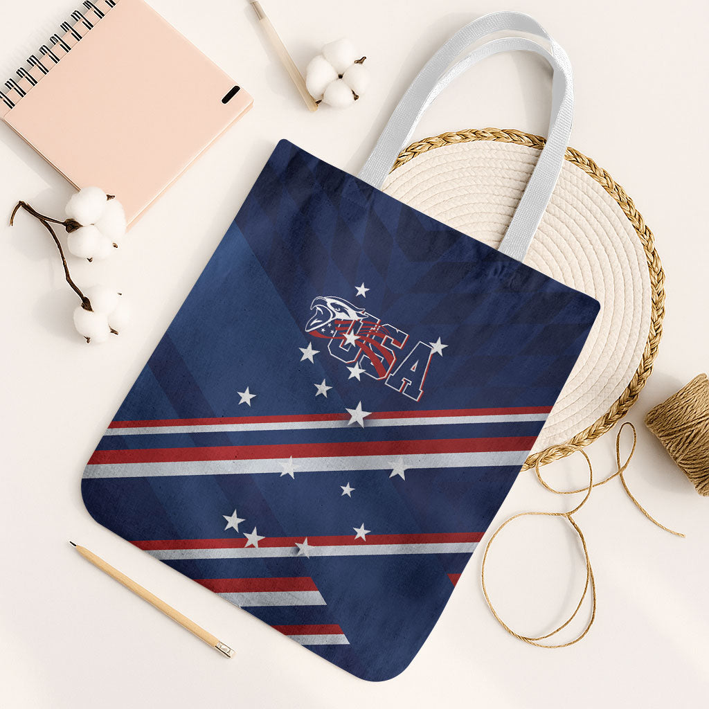USA Rugby Stars Motif Tote Bag GO Eagles