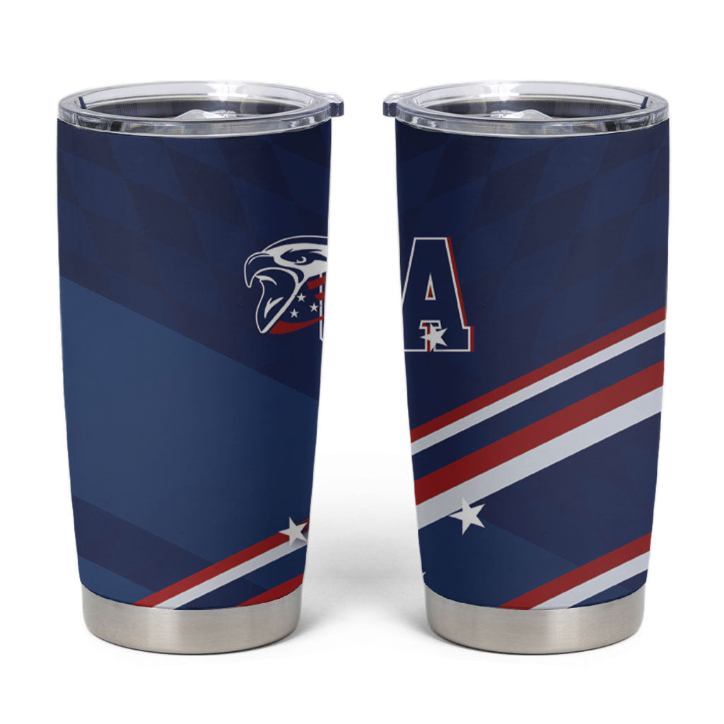 USA Rugby Stars Motif Tumbler Cup GO Eagles