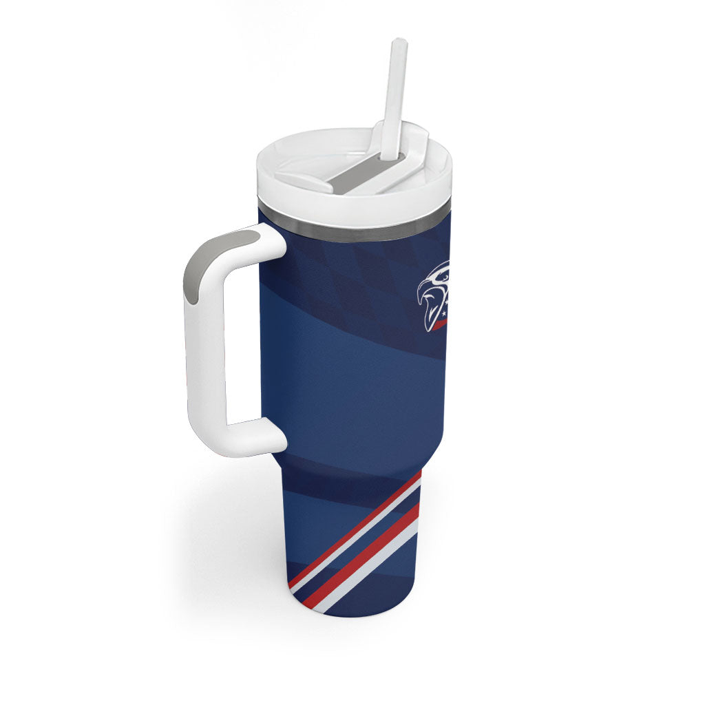 USA Rugby Stars Motif Tumbler With Handle GO Eagles