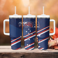 USA Rugby Stars Motif Tumbler With Handle GO Eagles