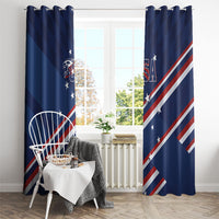 USA Rugby Stars Motif Window Curtain GO Eagles