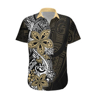 Polynesian Pride Hawaiian Shirt Tiare With Plumeria Mix Style - Wonder Print Shop