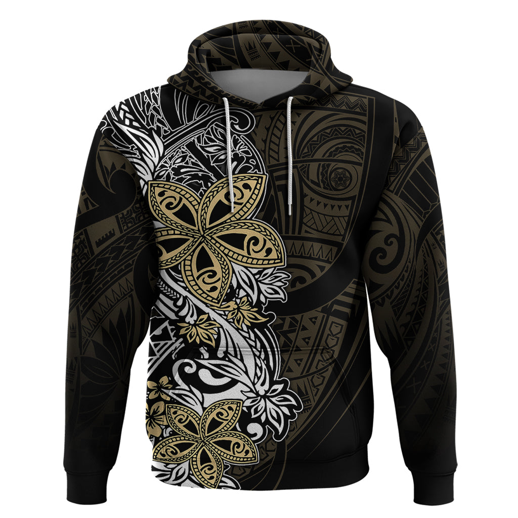Polynesian Pride Hoodie Tiare With Plumeria Mix Style - Wonder Print Shop
