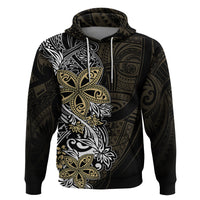 Polynesian Pride Hoodie Tiare With Plumeria Mix Style - Wonder Print Shop