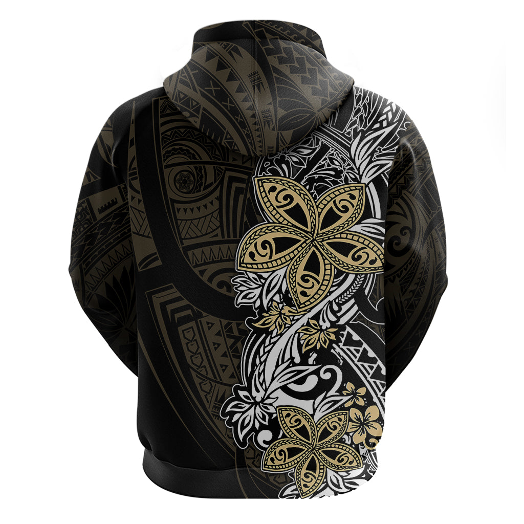 Polynesian Pride Hoodie Tiare With Plumeria Mix Style - Wonder Print Shop