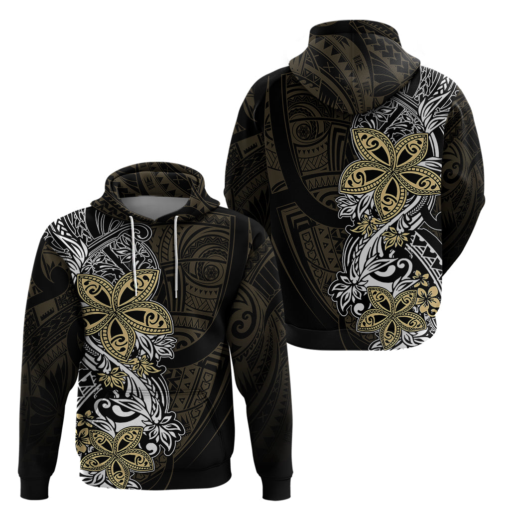 Polynesian Pride Hoodie Tiare With Plumeria Mix Style - Wonder Print Shop