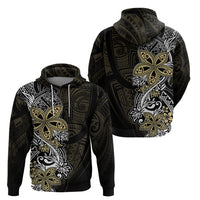 Polynesian Pride Hoodie Tiare With Plumeria Mix Style - Wonder Print Shop