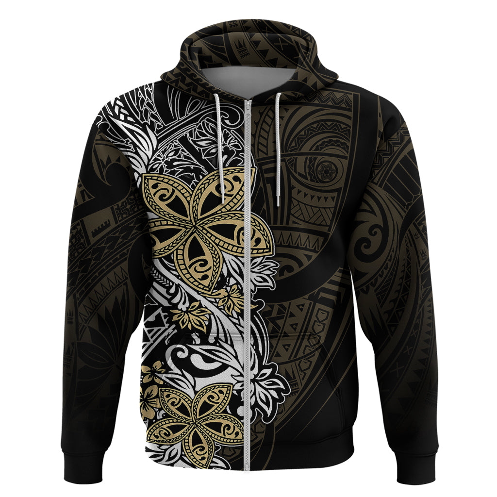 Polynesian Pride Hoodie Tiare With Plumeria Mix Style - Wonder Print Shop
