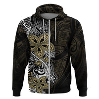 Polynesian Pride Hoodie Tiare With Plumeria Mix Style - Wonder Print Shop