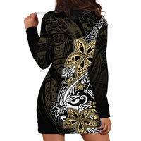 Polynesian Pride Hoodie Dress Tiare With Plumeria Mix Style - Wonder Print Shop