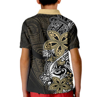 Polynesian Pride Kid Polo Shirt Tiare With Plumeria Mix Style - Wonder Print Shop