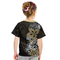 Polynesian Pride Kid T Shirt Tiare With Plumeria Mix Style - Wonder Print Shop